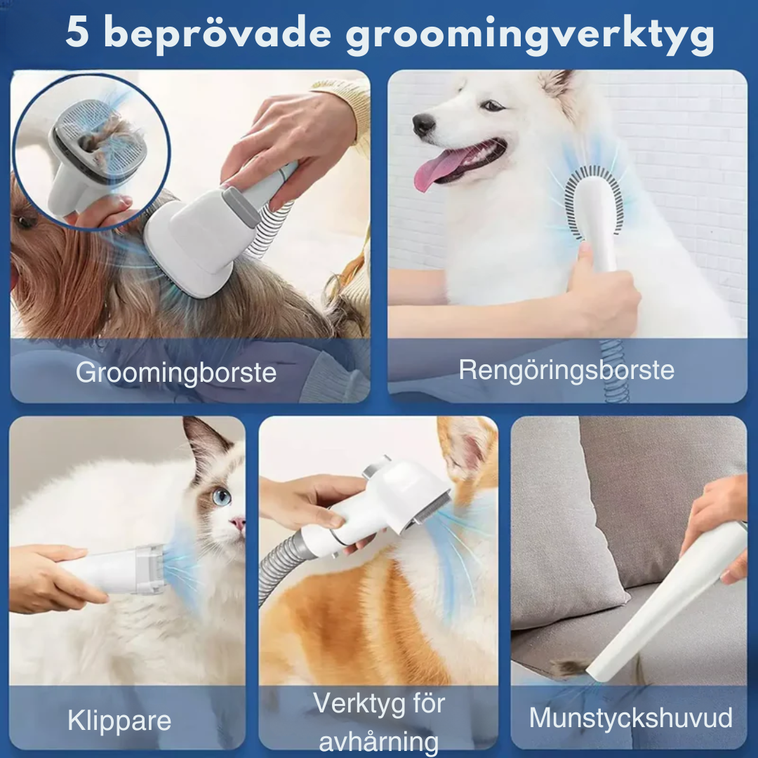 FurClean™ | Professionell Husdjur Städ- och Trimmset