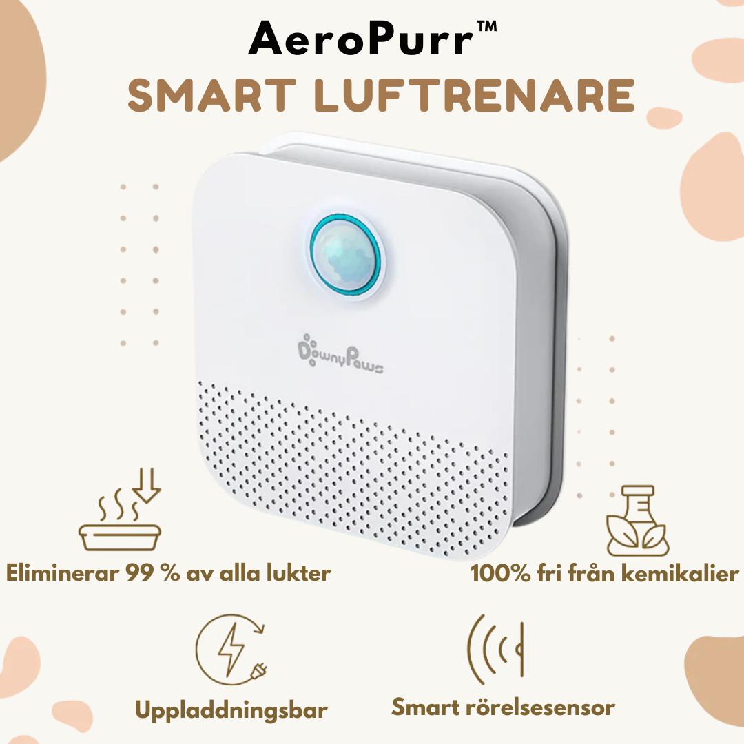 AeroPurr™ | Smart Luftrenare för Kattlåda