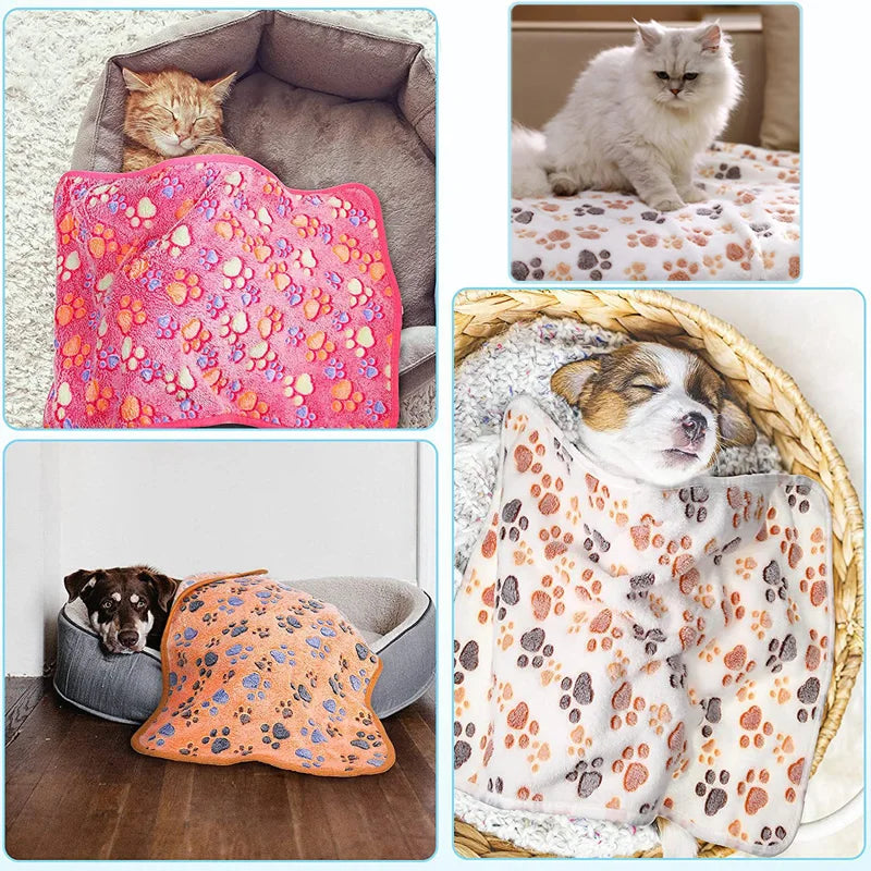 PetComfort™ | Mjuk, Fluffig Filt för Hundar och Katter