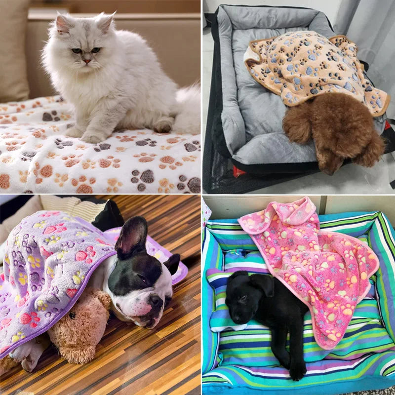 PetComfort™ | Mjuk, Fluffig Filt för Hundar och Katter